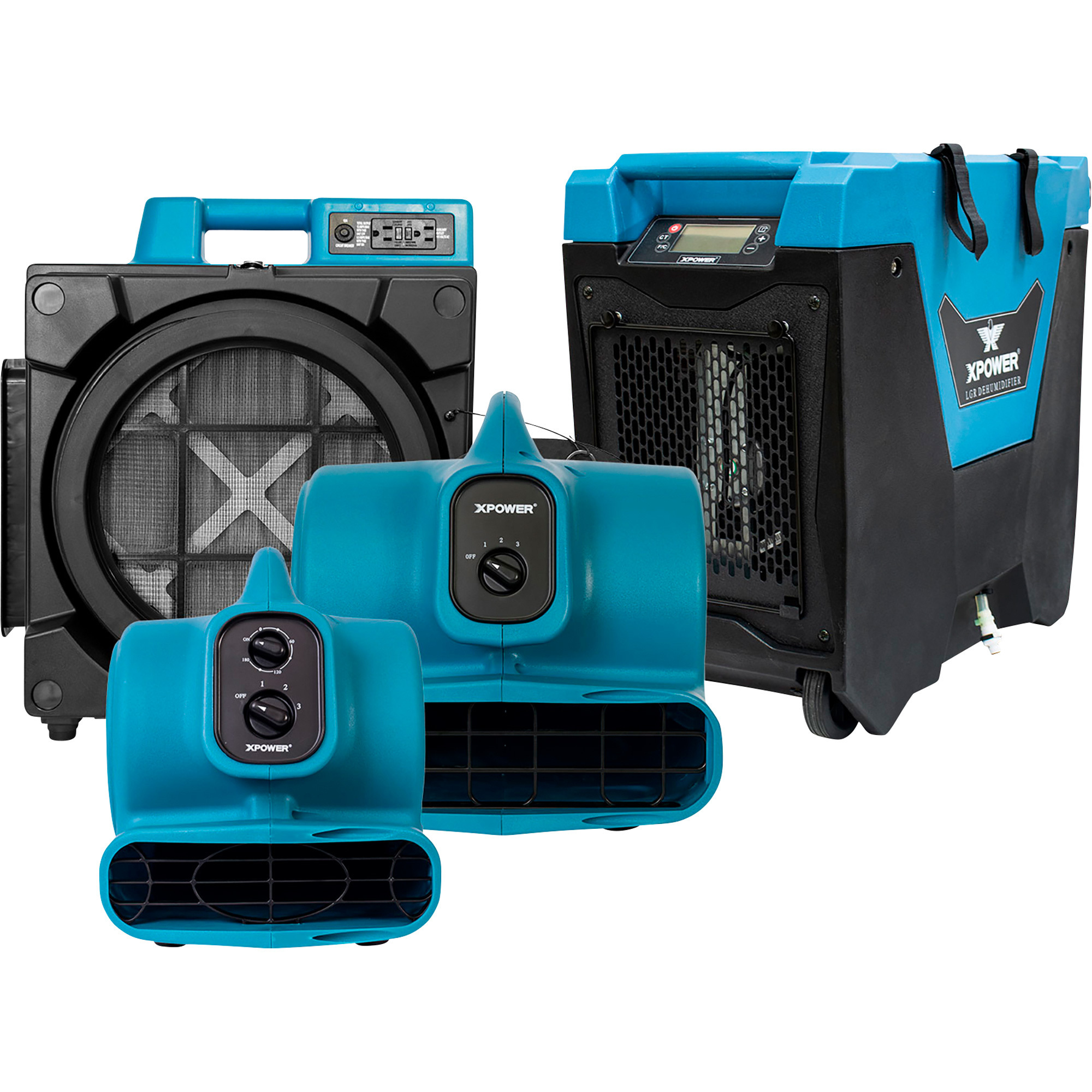 XPOWER 7-Pc. Water Contractor Pack, (6) Mini Mighty Air